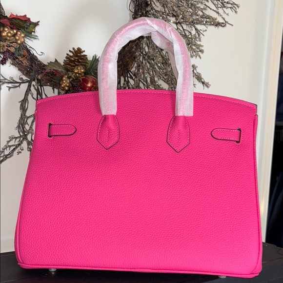 Fuschia pink genuine leather wirkin - Picture 3 of 6
